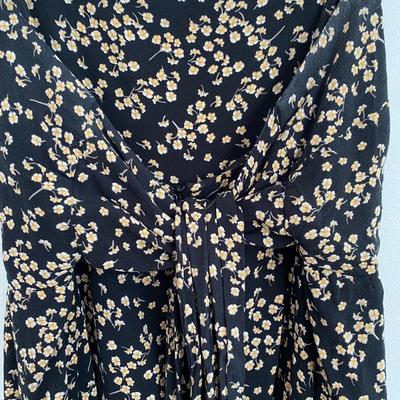 Black Sundress with Yellow Florals - Picture 3 of 5
